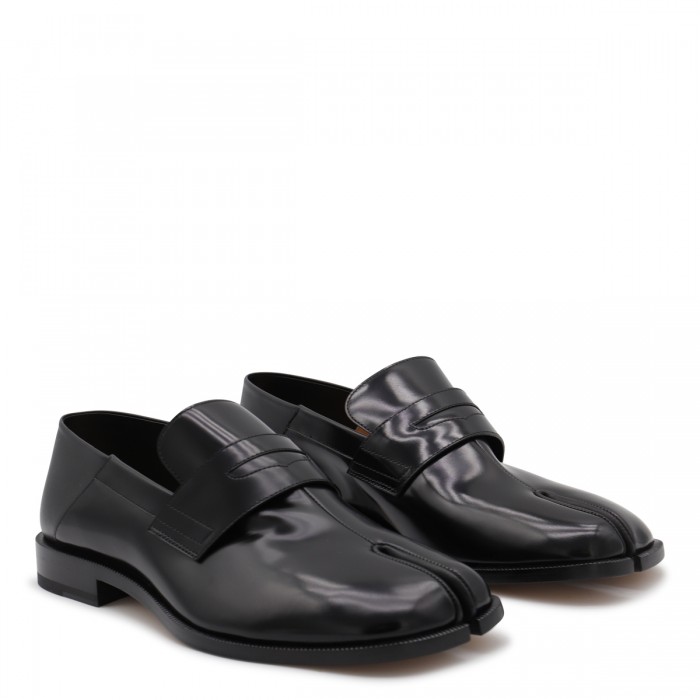 BLACK LEATHER LOAFERS 2