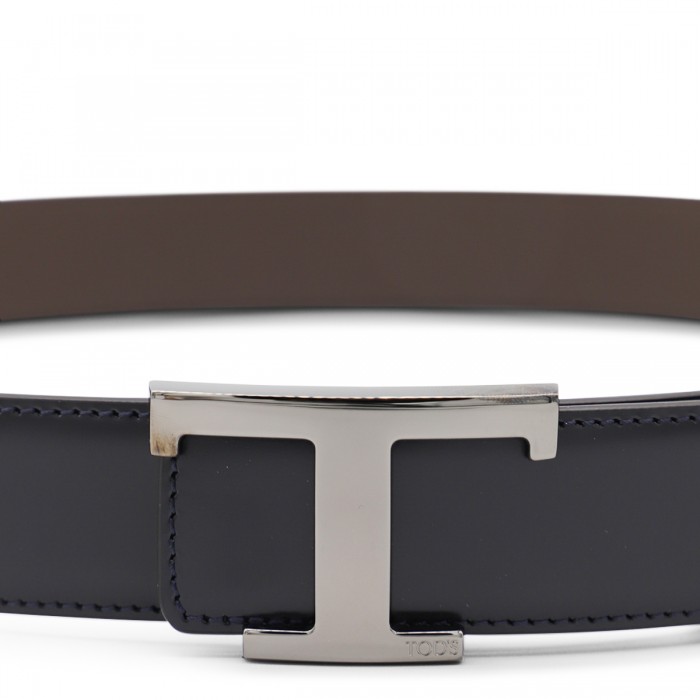 BLUE LEATHER BELT 2