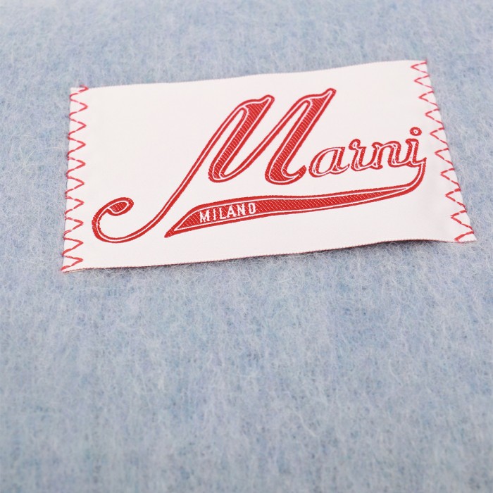 LIGHT BLUE WOOL SCARF 2