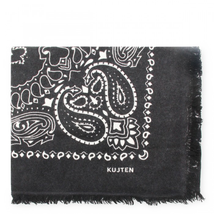 BLACK CASHMERE SCARF