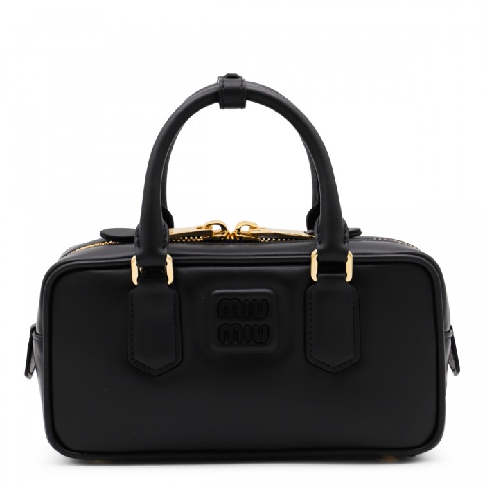 BLACK LEATHER ARCADIE...