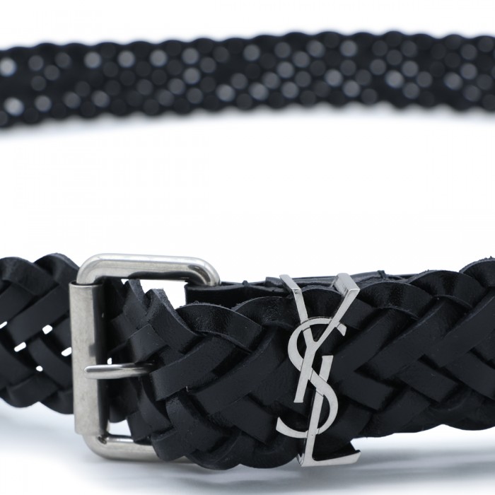 BLACK LEATHER BELT 2