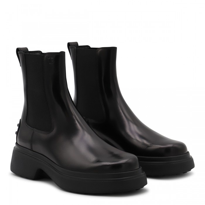 BLACK LEATHER BOOTS 2