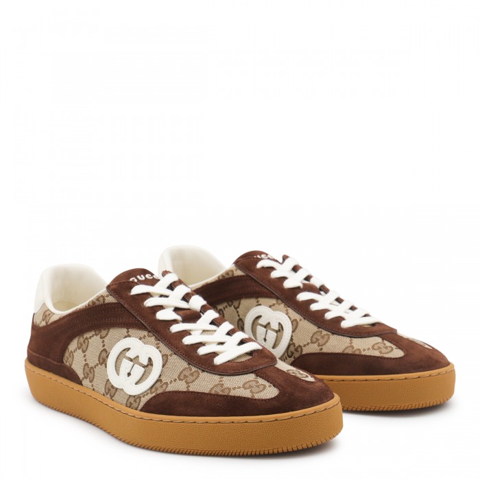 BEIGE AND BROWN LEATHER... 2