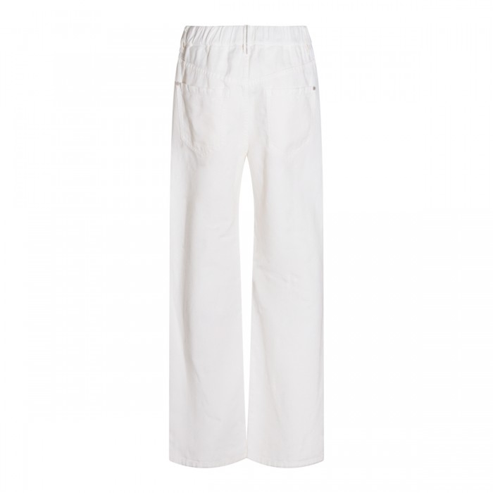 WHITE COTTON JEANS 2