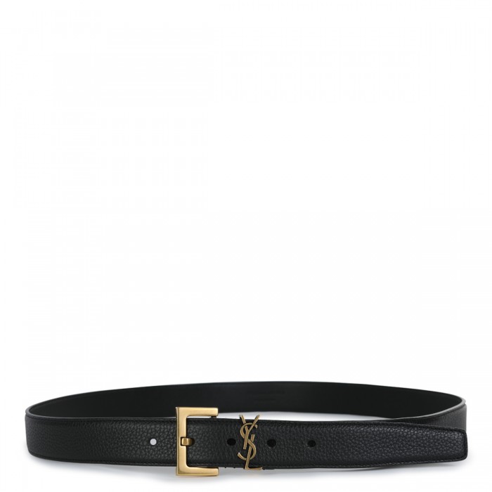 BLACK LEATHER BELT