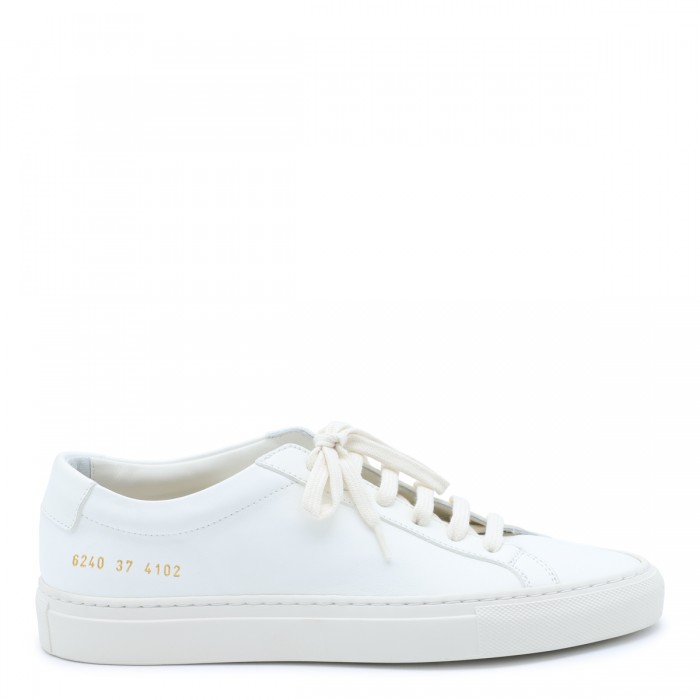 OFF WHITE LEATHER ACHILLES...