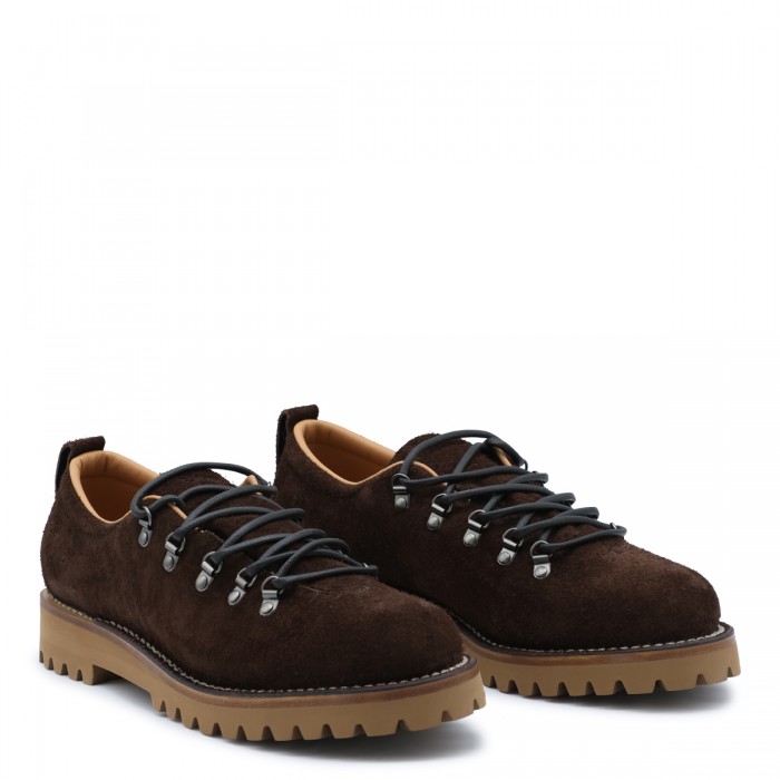 BROWN LEATHER LACE UP SHOES 2