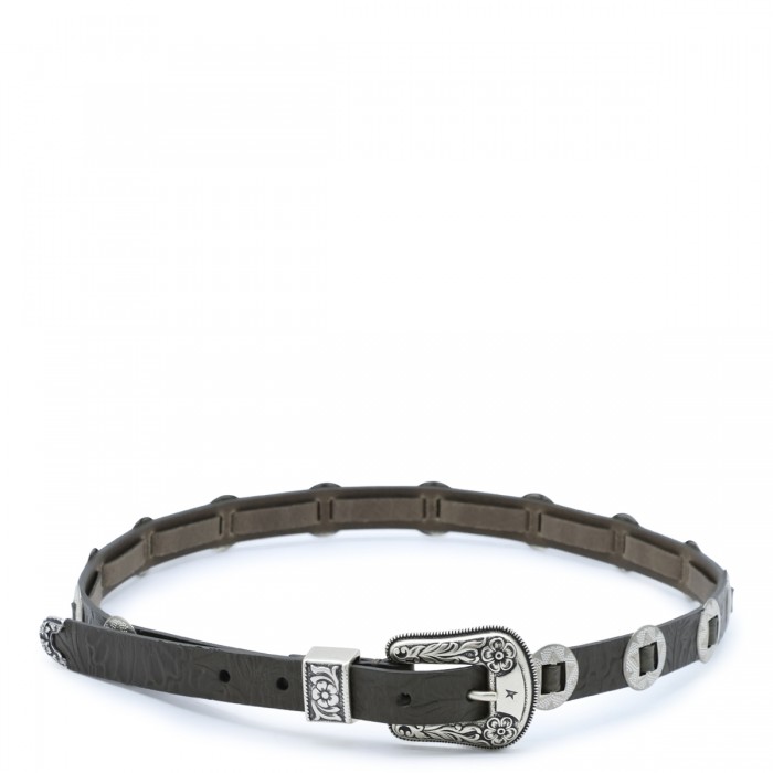 WINTER MOSS LEATHER BELT
