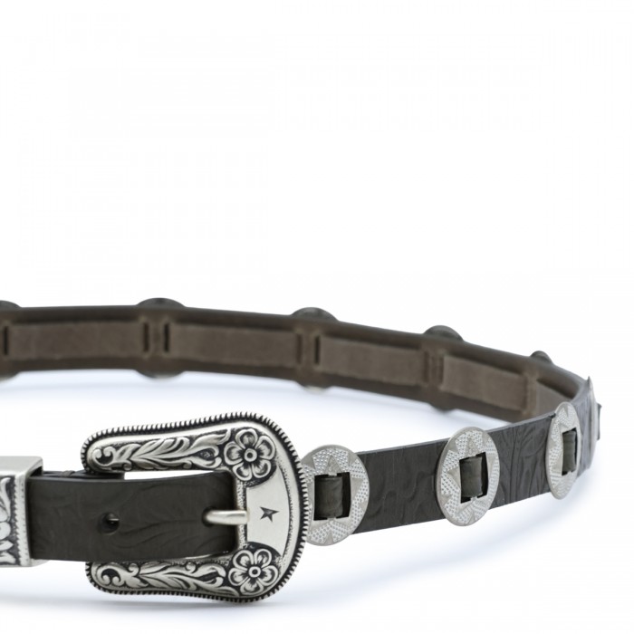 WINTER MOSS LEATHER BELT 2