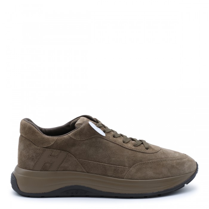 TAUPE SUEDE HI-LIGHT SNEAKERS