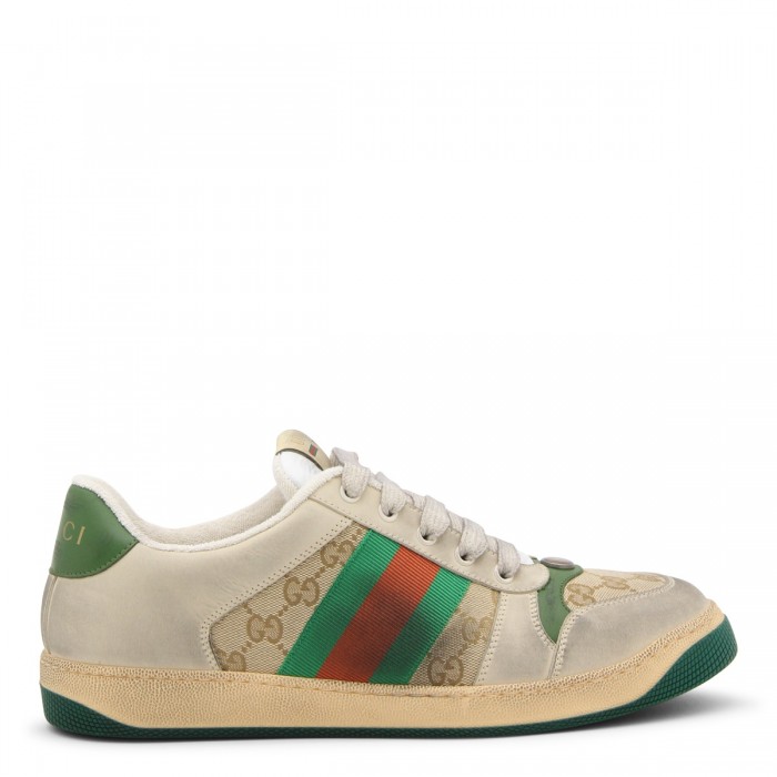 BEIGE, GREEN, ORANGE CANVAS...