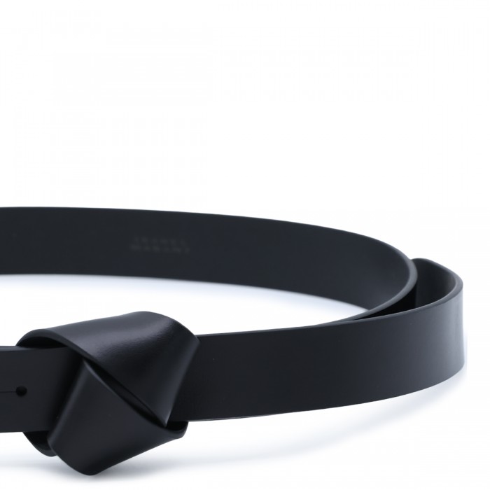 BLACK LEATHER LASSIO BELT 2