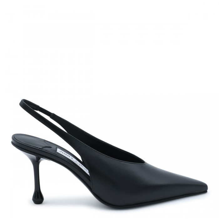 BLACK LEATHER ISA SLINGBACK...