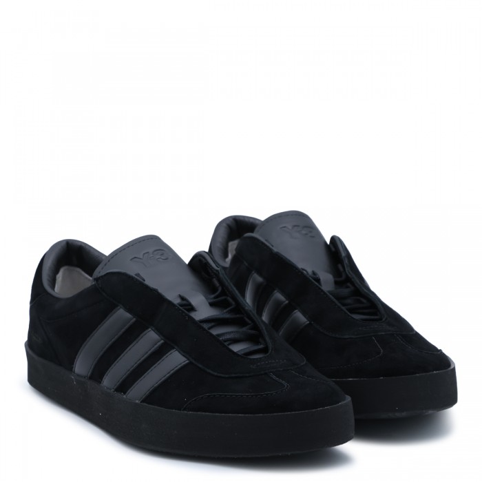 BLACK LEATHER SNEAKERS 2