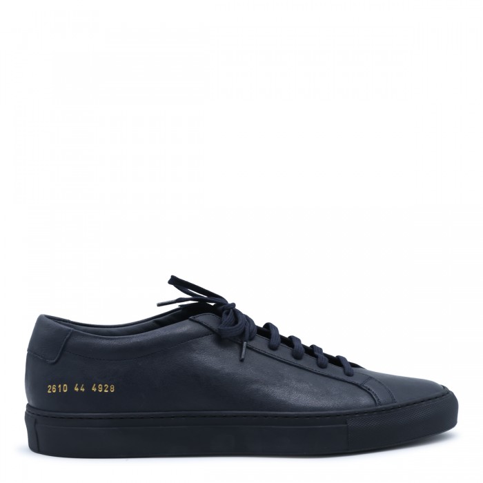 NAVY LEATHER ACHILESS...