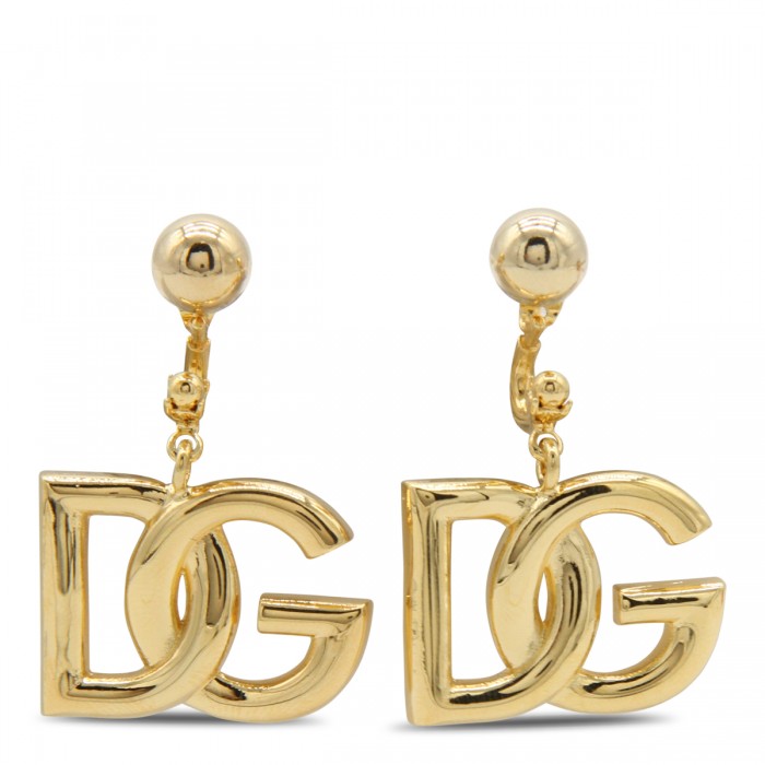 GOLD TONE BRASS EARRINGS