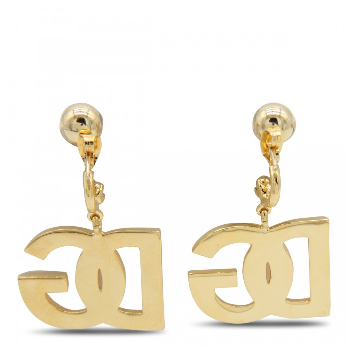 GOLD TONE BRASS EARRINGS 2