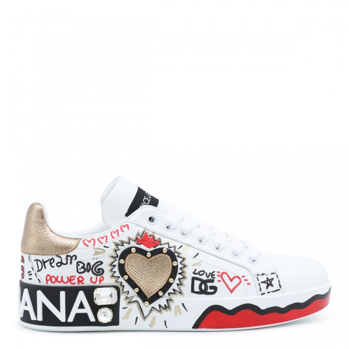 WHITE AND MULTICOLOR...