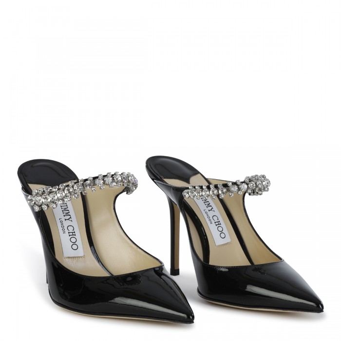 BLACK LEATHER PUMPS 2