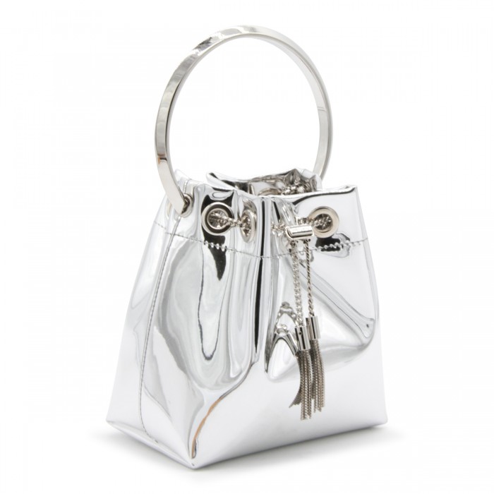 SILVER LEATHER BON BON SATCHEL 2