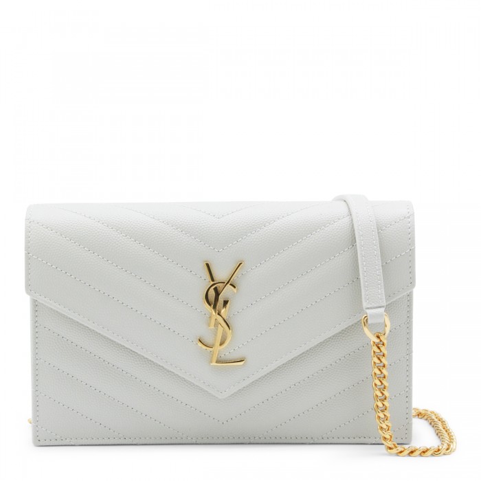 CREAM SOFT LEATHER ENVELOPE...