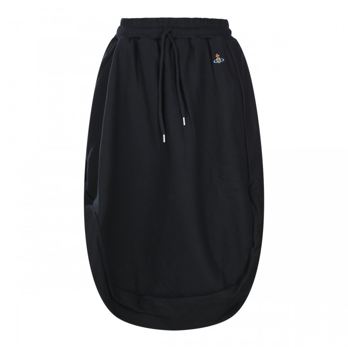 BLACK COTTON ZINGARA SKIRT