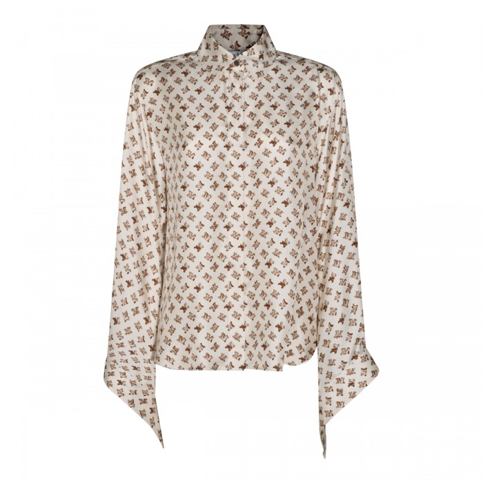 WHITE SILK MOBICE SHIRT