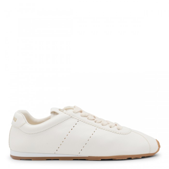 WHITE LEATHER SNEAKERS