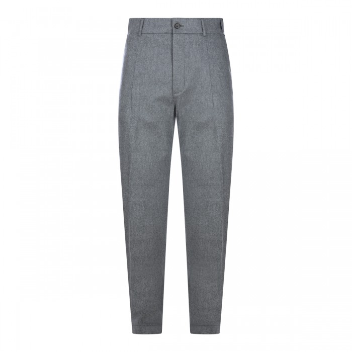 MID GREY VIRGIN WOOL AND...