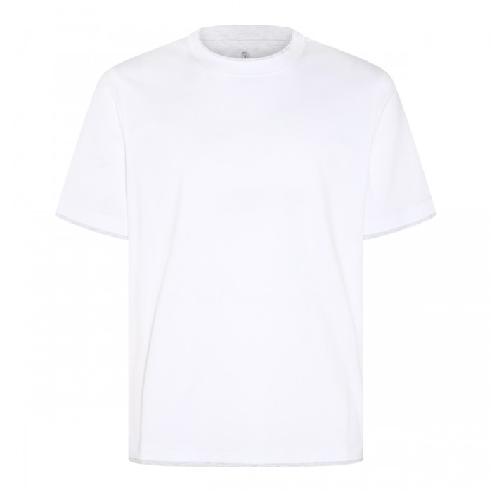 WHITE COTTON T-SHIRT
