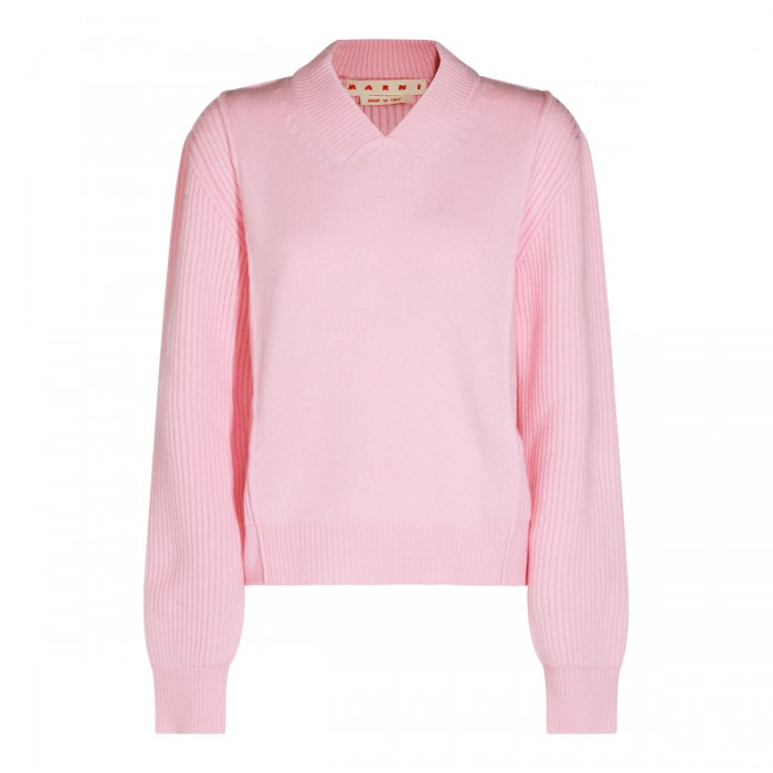 PINK VIRGIN WOOL KNITWEAR