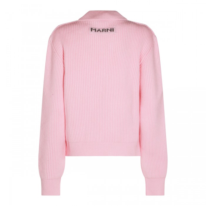 PINK VIRGIN WOOL KNITWEAR 2