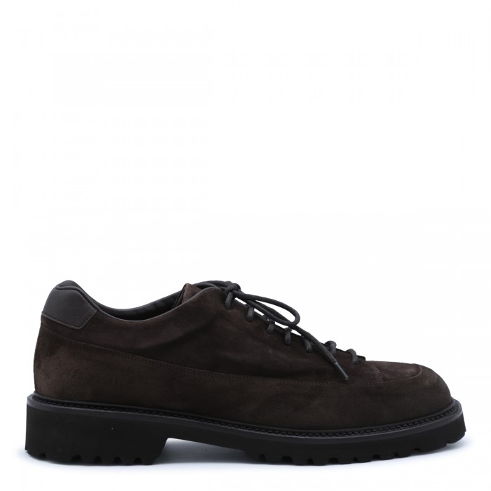DARK BROWN LEATHER HIKER...