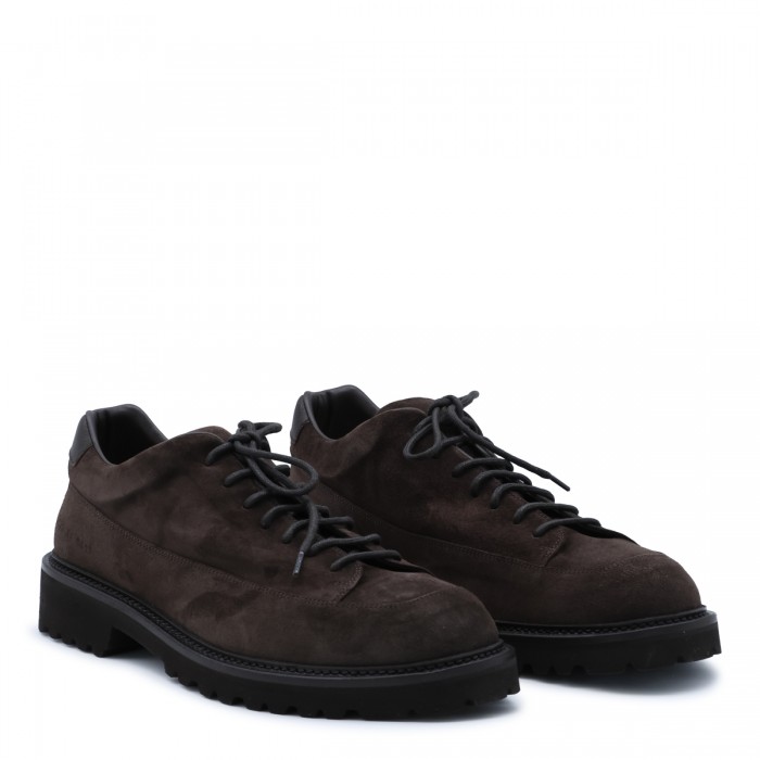 DARK BROWN LEATHER HIKER... 2