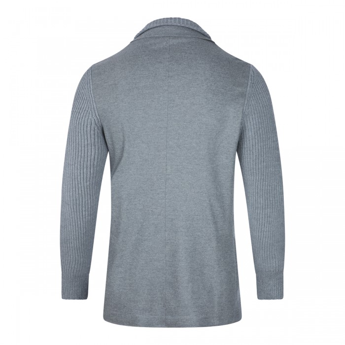 LIGHT GREY WOOL BLAZER 2