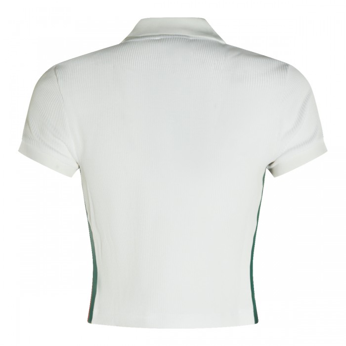 WHITE COTTON POLO SHIRT 2