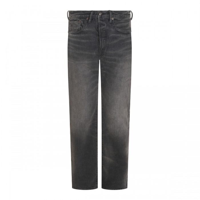 GREY COTTON DENIM JEANS