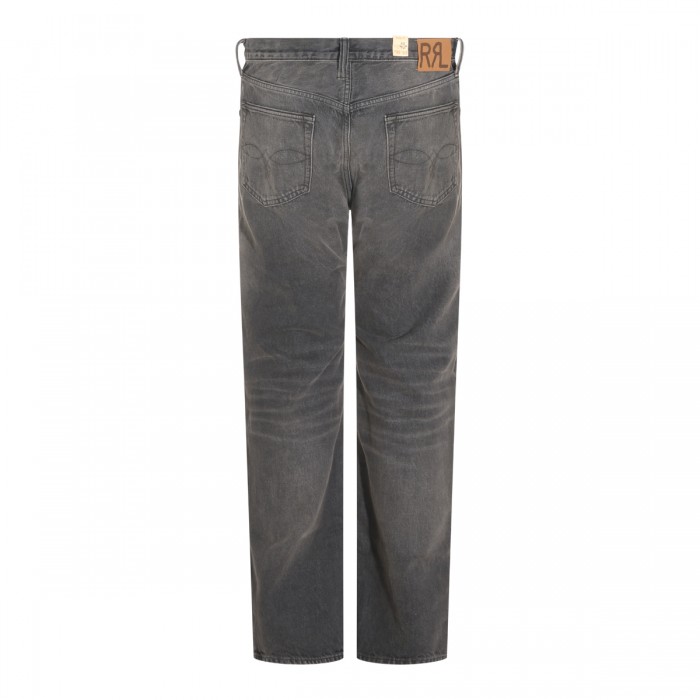 GREY COTTON DENIM JEANS 2