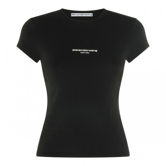 BLACK COTTON LOGO STRETCH...