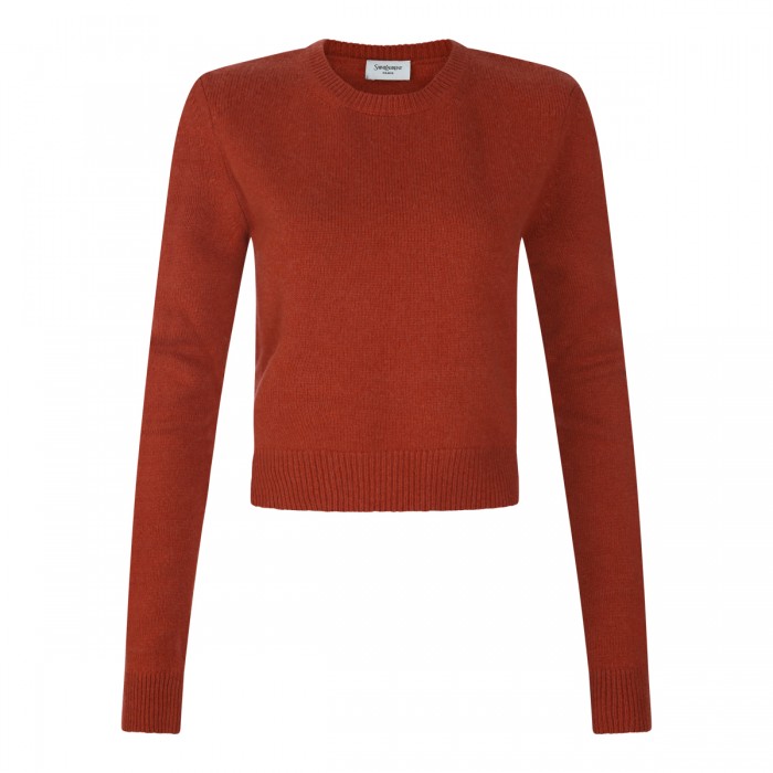 DARK RED WOOL KNITWEAR