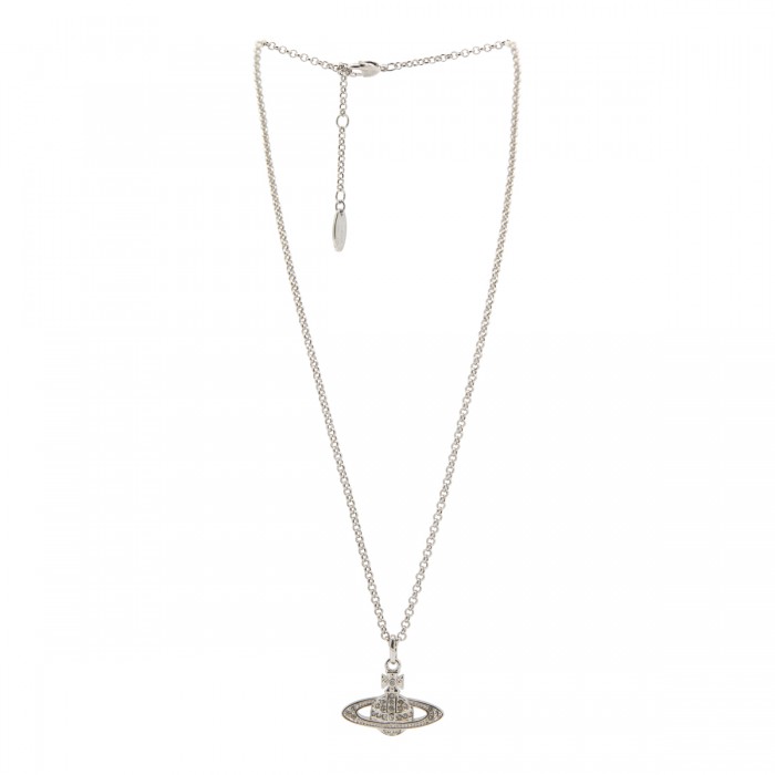 SILVER TONE BRASS NECKLACE