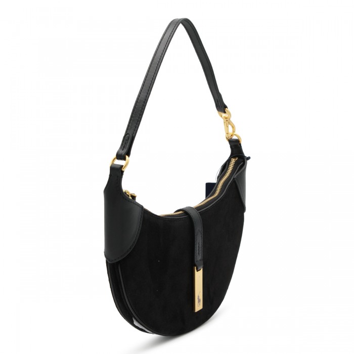 BLACK SUEDE SHOULDER BAG 2