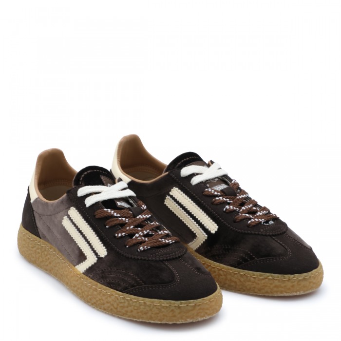 DARK BROWN LEATHER SNEAKERS 2