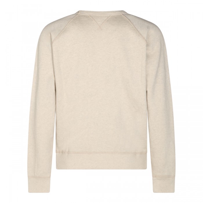 BEIGE COTTON SWEATSHIRT 2