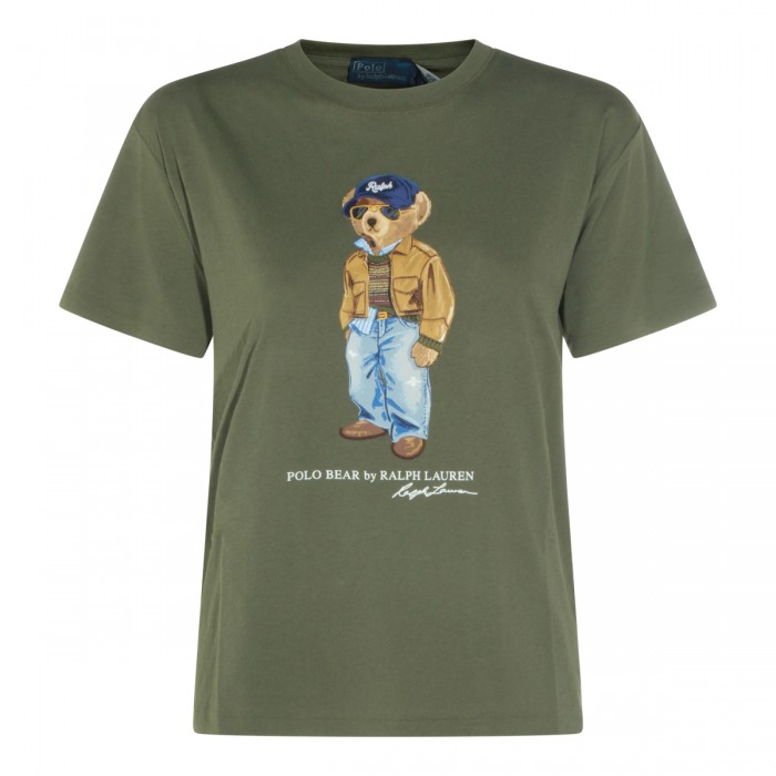 DENSE OLIVE BEAR COTTON...