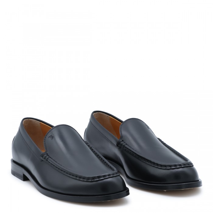 BLACK LEATHER LOAFERS 2