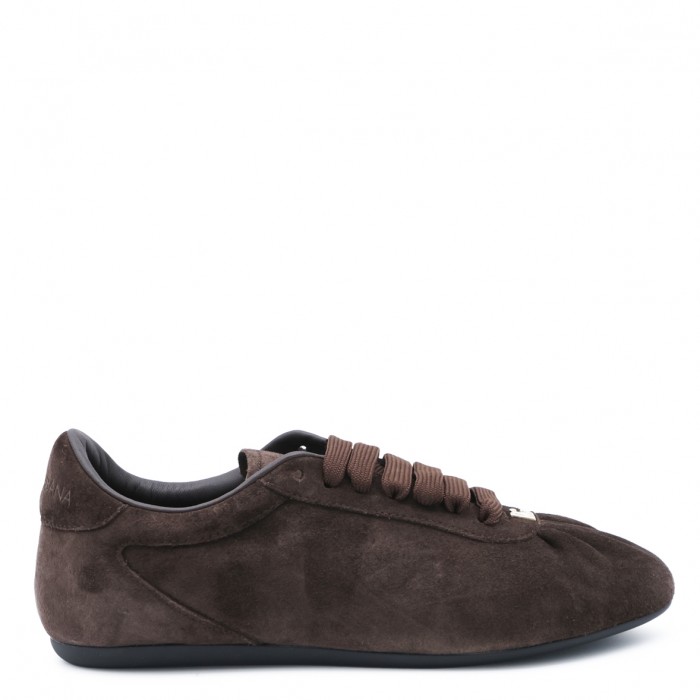 DARK BROWN LEATHER SNEAKERS