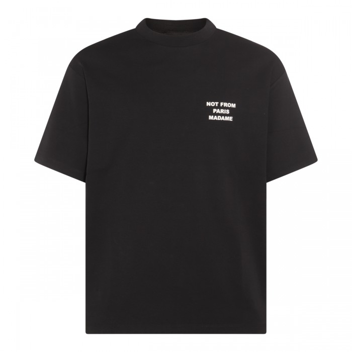 BLACK COTTON T-SHIRT