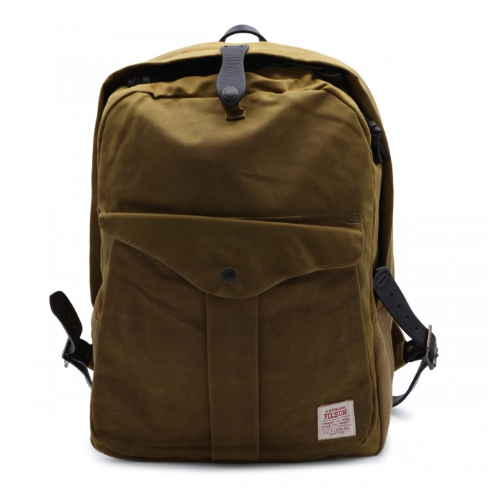 DARK GREEN COTTON BACKPACK